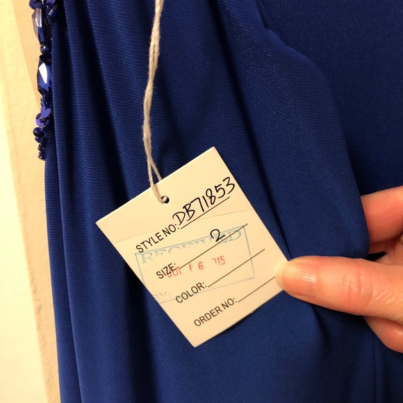 Royal Blue Sherri Hill Prom Dress - Picture 8 of 8